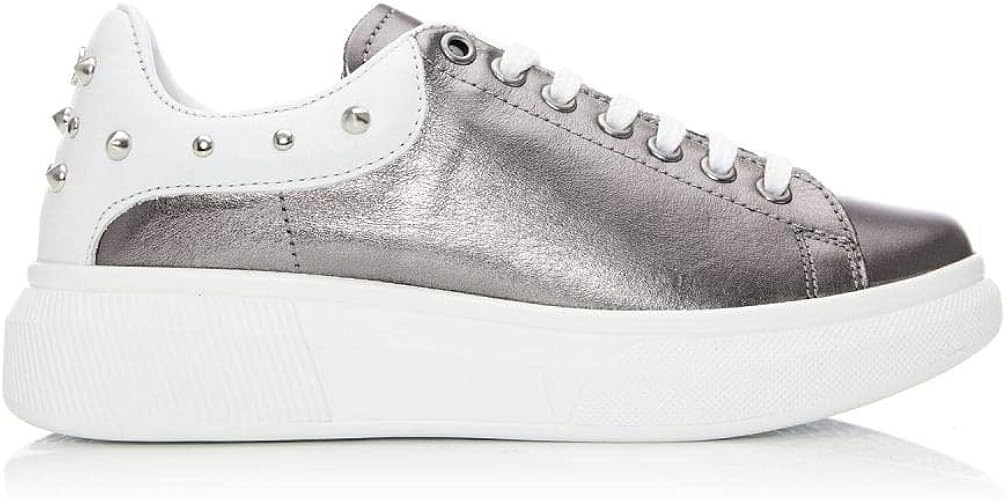 moda in pelle leather trainers