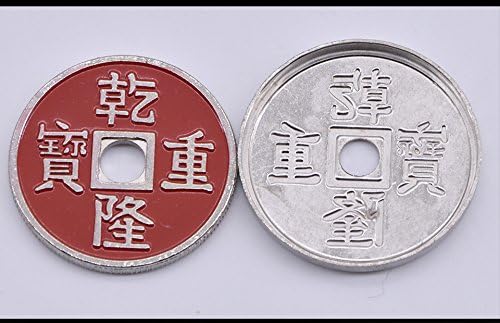 Doowops 1set Chinese Ancient Coin + Expanded Shell Magic Tricks Close Up Accessories Gimmick Prop Illusion Appear Disappear Coin Magie