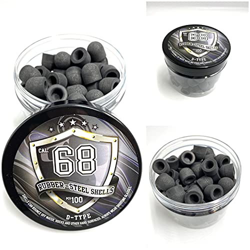 SSR New! 100 x DType Hard Mix Rubber Steel Shells Rubber Balls Mixed