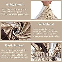 SearchI Stretch Dining Chair Seat Covers Set of