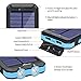 Solar Charger,F.DORLA 20000mAh Portable Outdoor Waterproof Mobile Power Bank,Camping External Backup Battery Pack Dual USB 5V 1A/2A Output 2 Led Light Flashlight with Compass for Tablet iPhone Android