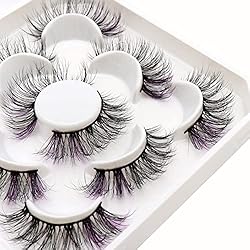 Veleasha Colored Lashes 5D Fluffy Faux Mink Lashes