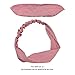 DRESHOW 6 Pack Knotted Bow Fashion Headband Rabbit ears Hairband Turban Headwrap Elastic Hair Accessories