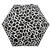 Totes Mini Umbrellas (Black & White) Marble Giraffe Print
