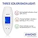 ANKOVO Medical Digital Forehead and Ear Thermometer with Fever Health Alert Clinical Monitoring System for Baby Child and Adult CE and FDA Approved