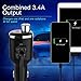 V4.2 Bluetooth FM Transmitter for Car, Esolom Wireless Bluetooth Transmitter Receiver MP3 Player Radio Adapter Car Kit with Dual USB Charging Ports and iPhone Speakerphone Samsung Smartphone