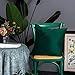 BGment Soft Velvet Cushion Cover, Decorative Square Throw Pillow Case for Sofa Car, Bedroom, Living Room, 18x18 inch - Emerald Green