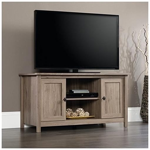 Pemberly Row Minimal TV Stand Entertainment Media Console Wood with