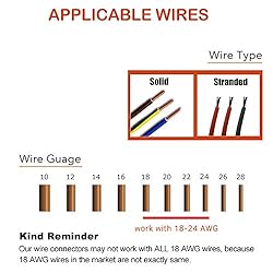 Low Voltage Wire Connectors, Brightfour 12 Pack