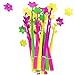 Gathere 30 Pcs Multicolors Novelty Cute Flower Ballpoint Writing Gel Pen Set Silicone Creative Ink Pens for Office School (0.5mm, black)