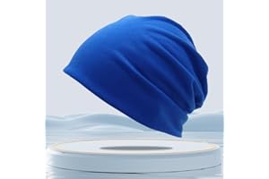 Unisex Fashion Hip-Hop Hat Slouchy Beanie Colorful Cotton Lightweight Beanie Stretchy Night Sleep Hat Winter Autumn