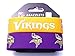 aminco boys Silicone Rubber Set, 2-Pack sports fan bracelets, Yellow, Minnesota Vikings US