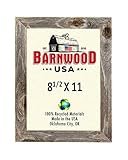 BarnwoodUSA Standard 8.5 x 11 Picture Frame 100 Percent Upcyled Reclaimed Wood