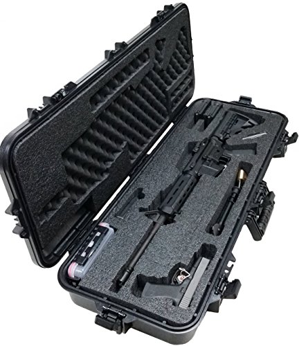 Case Club Pre-Cut AR15 Waterproof Rifle Case with Silica Gel & Accessory Box