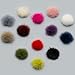 L'vow Women' Fluffy Mink Fur Pom Removable Shoe Clips Clutch Wedding Decoration Pack of 2
