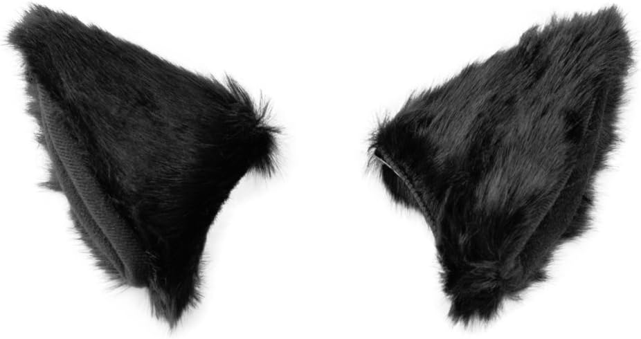 Cat Fox Long Fur Ears Hair Clip Cosplay Costume Kit Fancy Dress Halloween Party