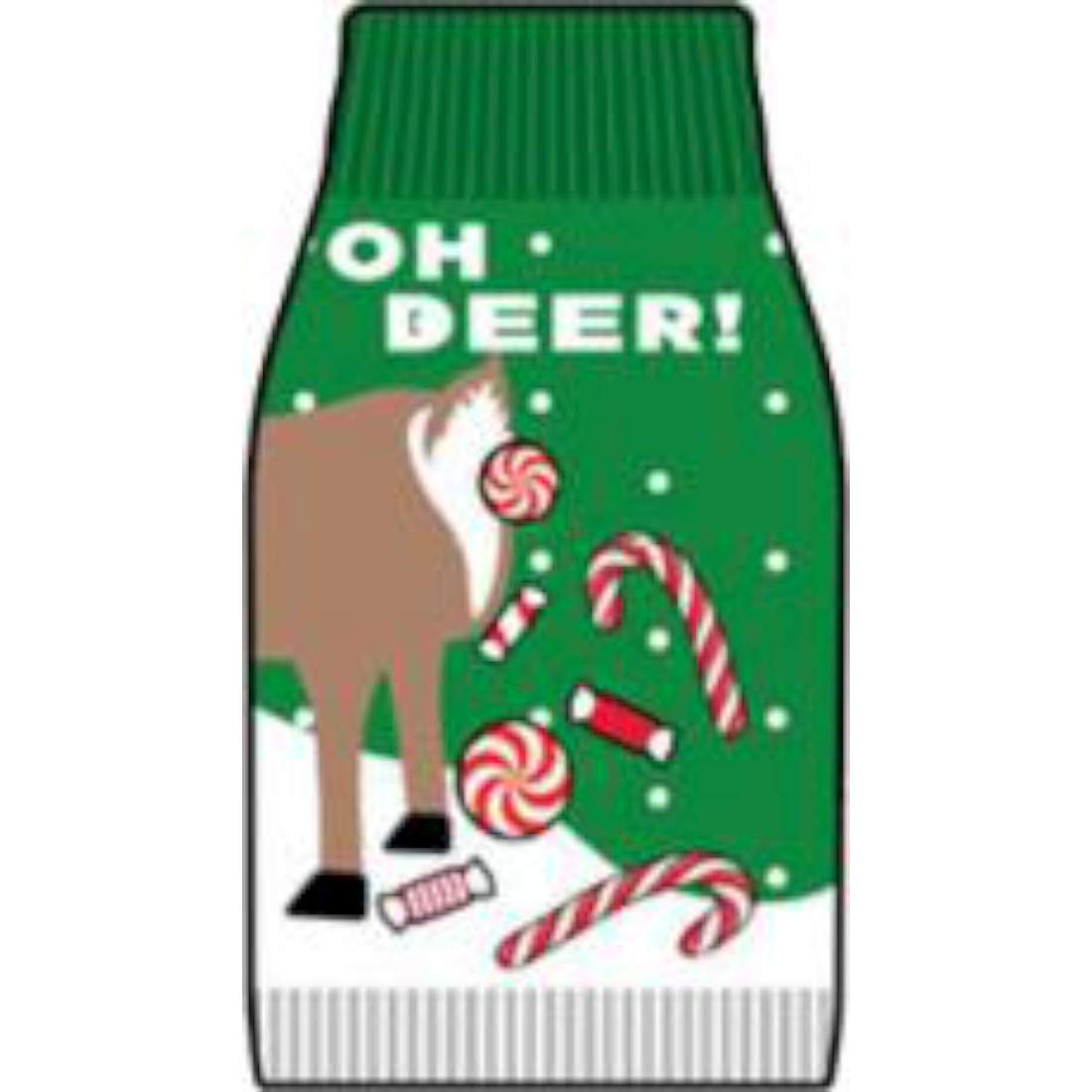 New York Dog Holiday Ugly Sweater, Oh Deer, Small