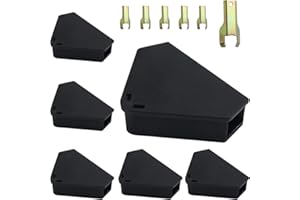 6 Pcs Mouse Bait Station Mouse Trap Mice Traps with Keys for Effective Mouse Control Protect Your Home (6, Black)