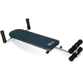 Stamina Products InLine Back Stretch Bench System, Blue Gray | Up to 250 lbs Weight Capacity; No Inversion Decompression fitness equipment