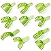 Easyinsmile Generic Perforated Dental Impression Trays ,10 PCS Autoclavable Impression Trays Set Plastic Teeth Holder (Green)