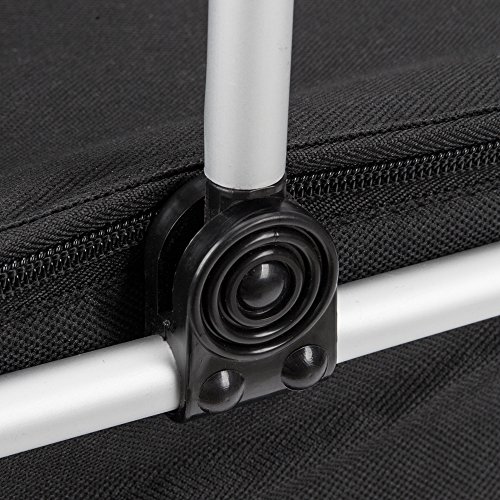 GGK-Outdoor-Folding -Waterproof -Picnic Ice Bag Insulated Picnic Basket - Strong Aluminum Frame (Black)