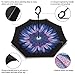 Rainlax Inverted Umbrella Double Layer Windproof UV Protection Reverse Folding Umbrellas for Car Rain Outdoor with C-Shaped Handle with PR5R-M59JFW-TDHT6G