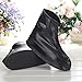 Whose Lemon Fashion Waterproof Shoes Cover Rain/Snow - Proof Reusable Zippered Protective Shoes Covers All Season Available for Outdoor Actities, Camping, Fishing, Trip XXL Black
