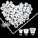 Wormhole 300pcs Tattoo Ink Caps for Tattooing Mixed Tattoo Ink Cups Disposable Pigment Cups #9 Small #13 Medium #16 Large