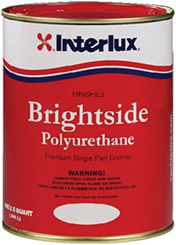 Interlux Y4351/QT Brightside Polyurethane Paint – Mild Blue, Quart