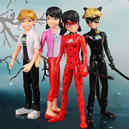 Amazoncom Set 4 Pc Miraculous Ladybug Toys 55 Inch Hot