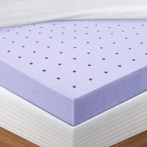 BedStory Mattress Topper Queen, 2 Inch Lavender Infused & HighDensity