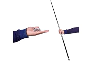SUMAG Magic Pocket Staff Metal Appearing Cane with Video Tutorial Link Magic Wands for Professional Magicians Stage Close-up Magic Tricks Pocket Staff Magic Staff Accessories Props Illusion