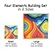 Grimm's Four Elements Building Set, Small (Wooden Blocks with Storage Tray)