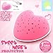 Micro USB + Solar Rechargeable Heart Star Projector Night Light by Lumitusi