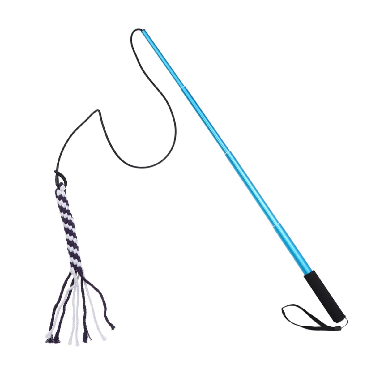 Dog Fun Extendable Flirt Pole - Interactive Dog Toy for Training and Exercise Folding Teaser Stick for Outdoor Play