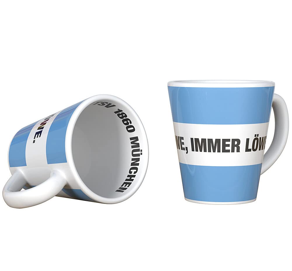 TSV 1860 München Coffee Mug with German Text "Einmal Löwe immer Löwe" [English Language