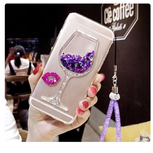 Galaxy S8 Case,Shinetop Galaxy S8 Soft TPU Glitter Case 3D Luxury Liquid Quicksand Cover Dynamic Floating Bling Diamond Sparkle Crystal Case Protective Skin for Samsung Galaxy S8 (2017)-Purple