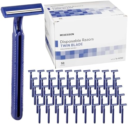 Savdi Razor McKesson Disposable Razors, Shaving Razor, Twin Blade, Stainless Steel ...