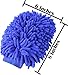 Microfiber Chenille Dusting Mitt for Home and Car Cleaning - Set of 2 Hand Duster Gloves by bogo Brands (Blue)
