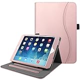 Fintie iPad Mini/Mini 2 / Mini 3 Case [Corner Protection] - [Multi-Angle Viewing] Folio Smart Stand Protective Cover with Pocket, Auto Sleep/Wake for Apple iPad Mini 1 / Mini 2 / Mini 3, Rose Gold