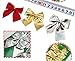 YYaaloa 36pcs Christmas Tree Bowknot Christmas Tree/wedding/party Decoration Bow Bowknot Party Gift DIY Decor Xmas Tree Ornament (3color,36pcs)