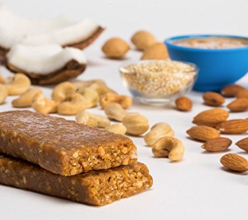 Zing Vital Energy Nutrition Bar, Coconut Cashew Crisp, (12 Bars), High Protein, High Fiber, Low Sugar, Coconut Flakes, Cashew Butter, Crisp Quinoa, Vegan - Thumbnail 3