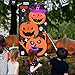 heytech Halloween Toss Games Pumpkin Bean Bag Toss Games + 3 Cute Bean Bags, Halloween Decorations Halloween Games for Kids Party Favor