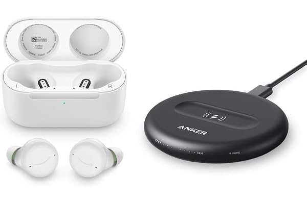 Amazon Echo Buds with Active Noise Cancellation (newest model), Wireless earbuds and Alexa, Wireless charging case and made for Amazon wireless charging pad, Glacier White
