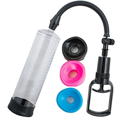 Risingmed Power Pumps, Appareil d’aide à l’érection pour adultes avec 3 manches (S. M, L)