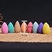 AUSWIND Thailand Pagoda Incense Back Cone Scent - 40 Grain per Plastic Bag, 8 Mixed Scents