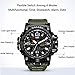 Men's Military Analog Digital Watch Display Sports Watches Multifunctional Large Wrist Watches for Men