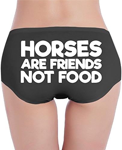 Horses Are Friends Not Food Women's Comfort Low-Waist Butt Brief Underwear