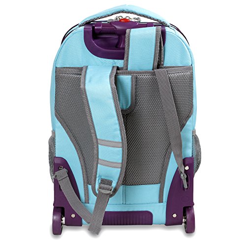 J World New York Sundance Laptop Rolling Backpack Sky Blue One Size Pricepulse