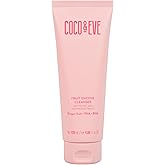 Coco & Eve Fruit Enzyme Cleanser. Water Based Gentle cleanser for Radiant Complexion. Refines Pores, Exfoliates and Moistuizes Skin. BHA, Prebiotic, Papaya Enzyme & Vitamin E (4.06 fl oz)